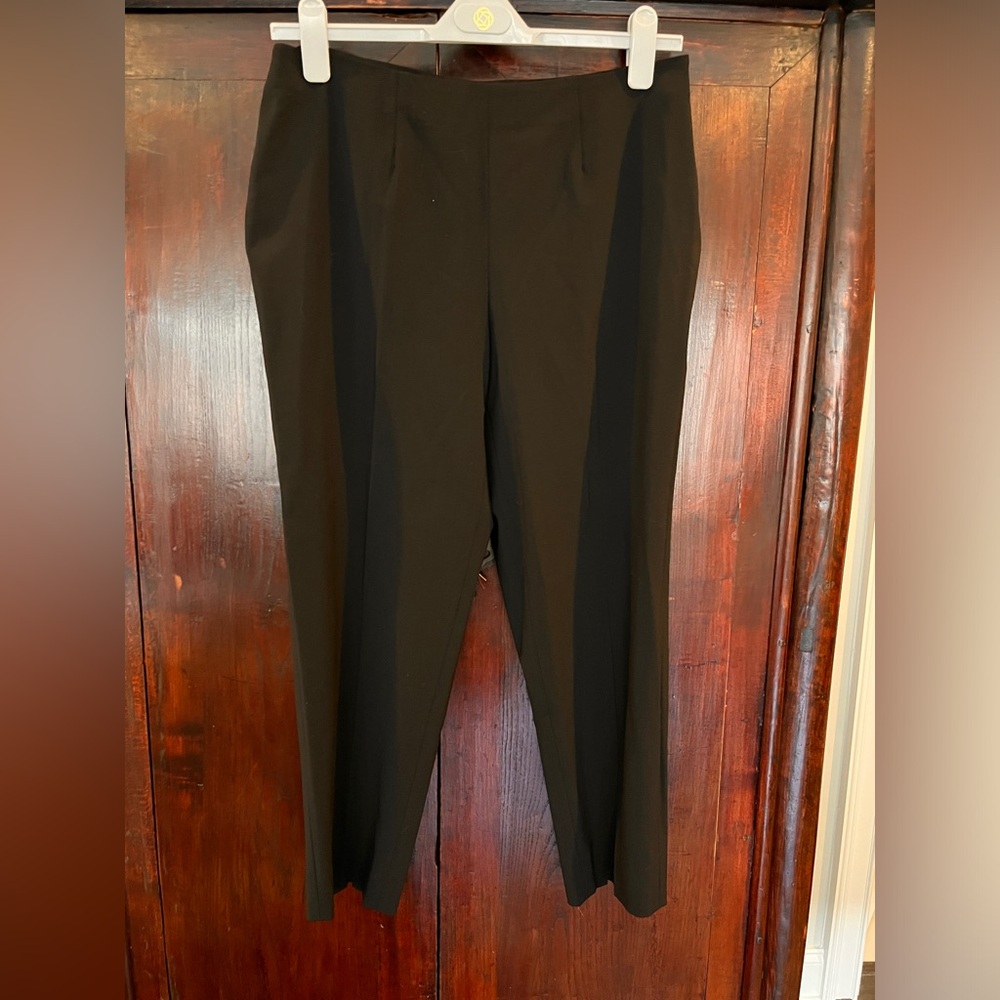 Piazza Sempione Black Slim Straight Trousers